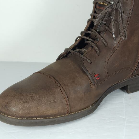 Pikolinos Men’s York US12 EU45 Brown Distressed Leather Zip Ankle Chukka Boots - Picture 13 of 16